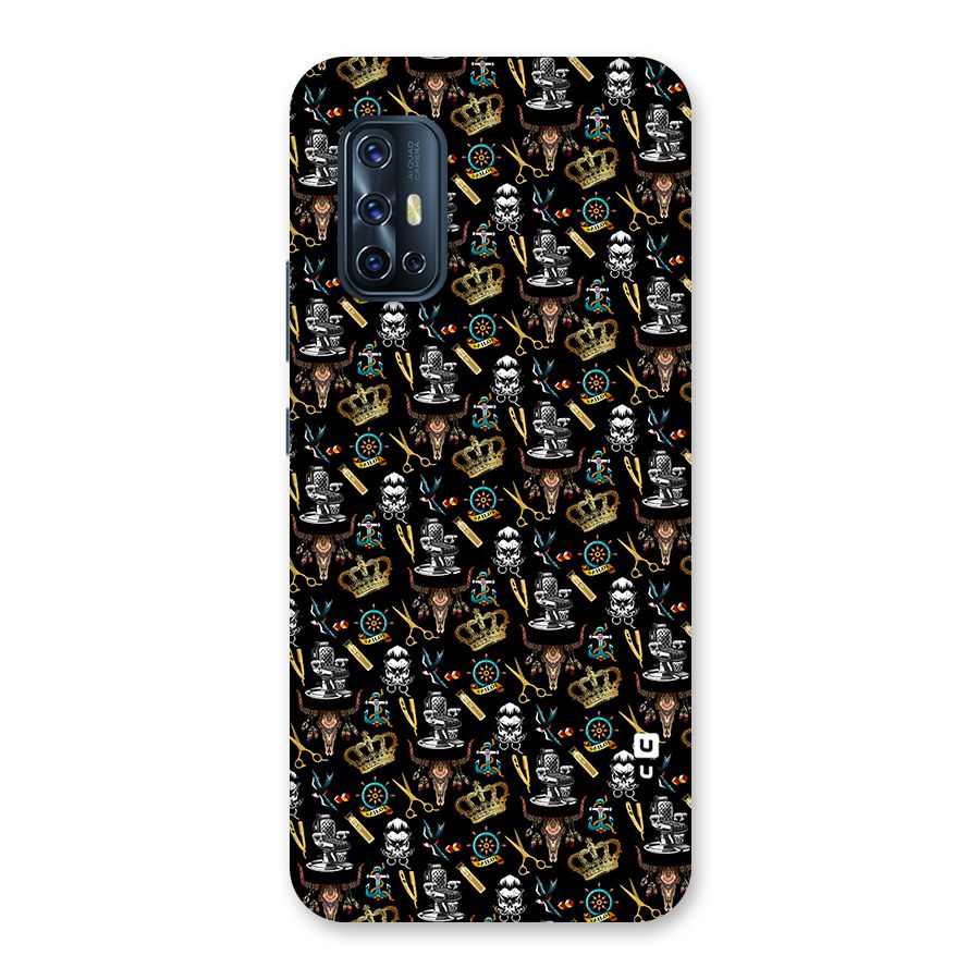 Cool Barber Pattern Back Case for Vivo V17