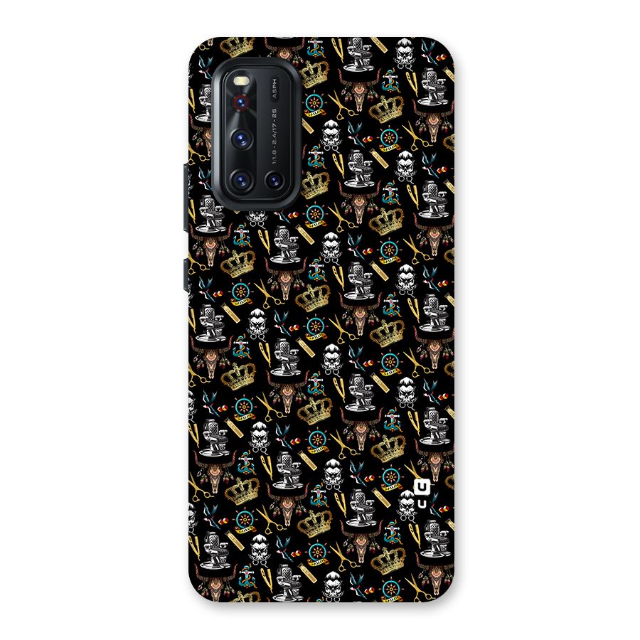 Cool Barber Pattern Back Case for Vivo V19