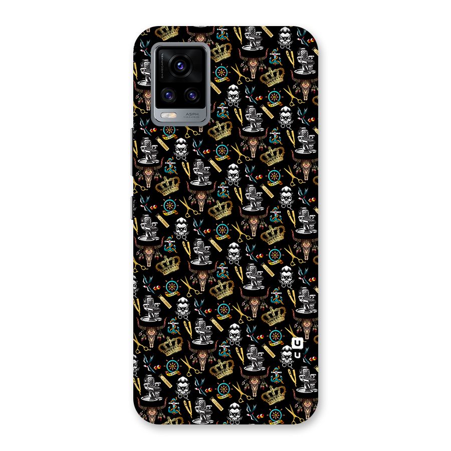 Cool Barber Pattern Back Case for Vivo V20