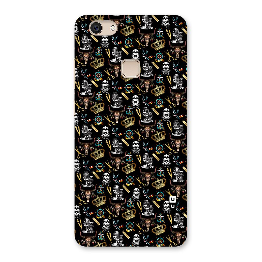 Cool Barber Pattern Back Case for Vivo V7