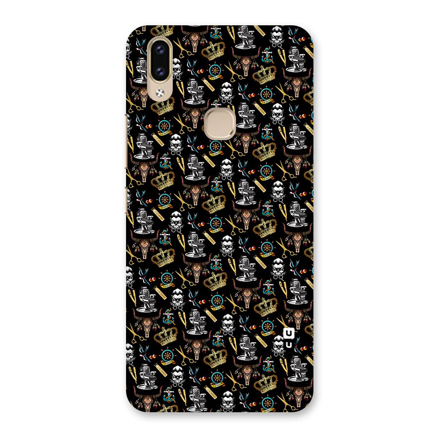 Cool Barber Pattern Back Case for Vivo V9 Youth