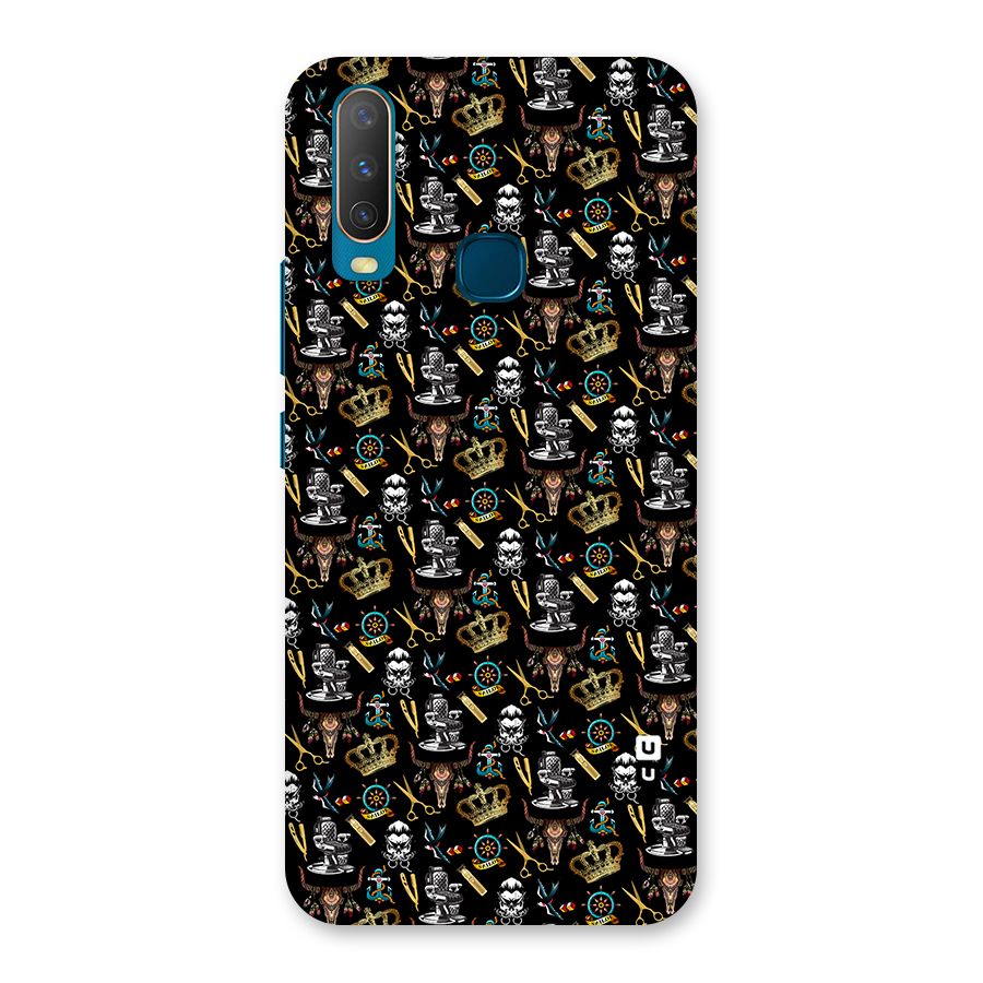 Cool Barber Pattern Back Case for Vivo Y15