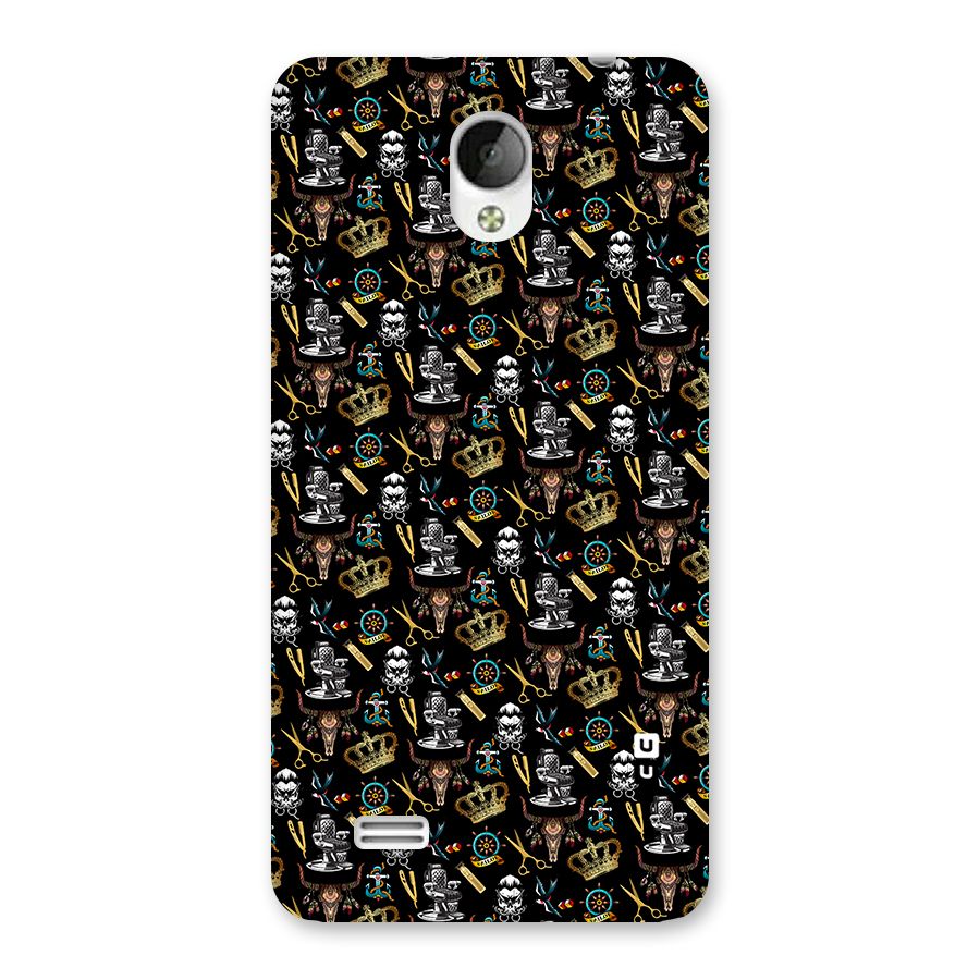 Cool Barber Pattern Back Case for Vivo Y21