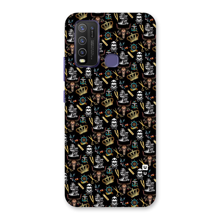 Cool Barber Pattern Back Case for Vivo Y50