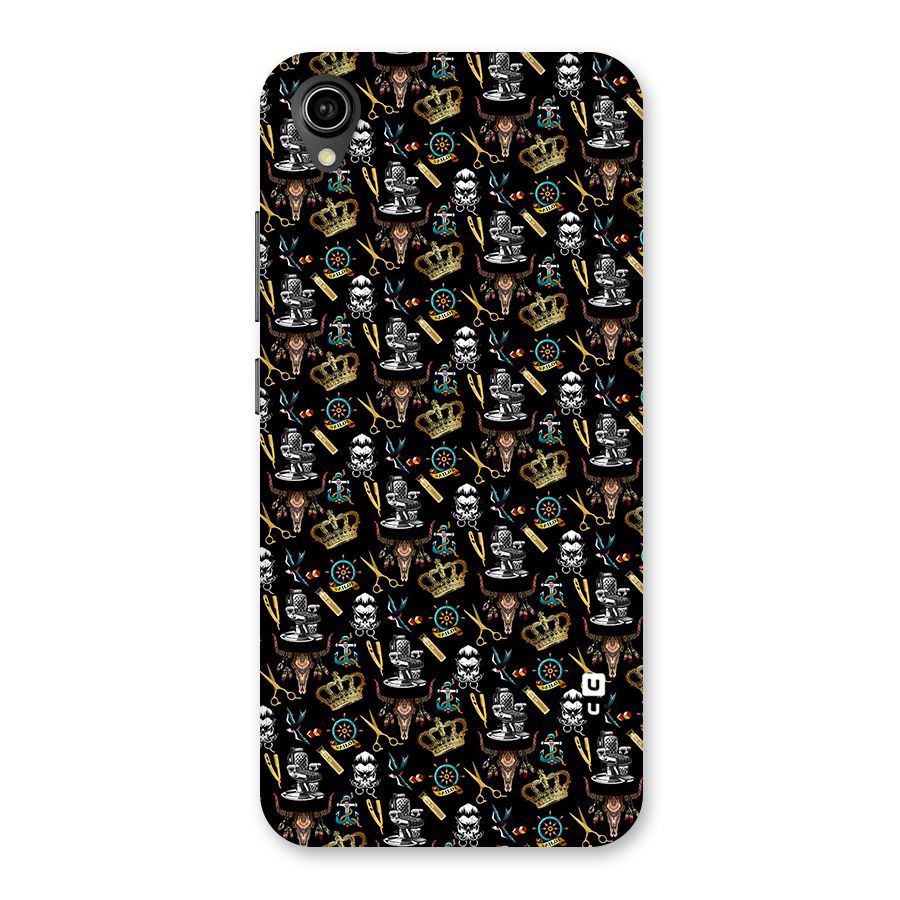 Cool Barber Pattern Back Case for Vivo Y90