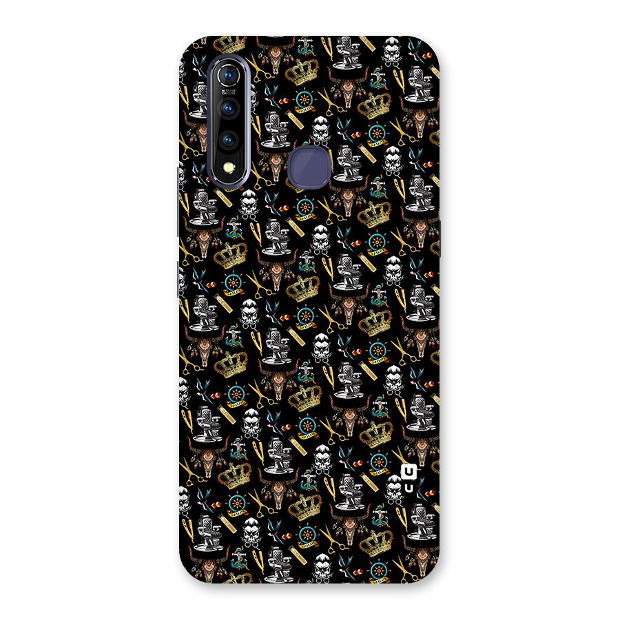 Cool Barber Pattern Back Case for Vivo Z1 Pro