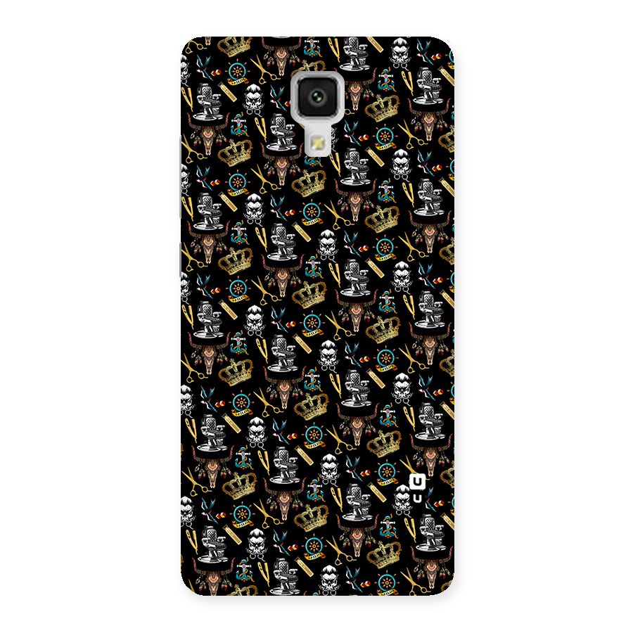 Cool Barber Pattern Back Case for Xiaomi Mi 4