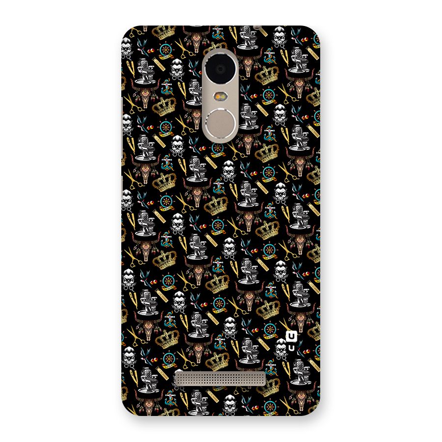 Cool Barber Pattern Back Case for Xiaomi Redmi Note 3