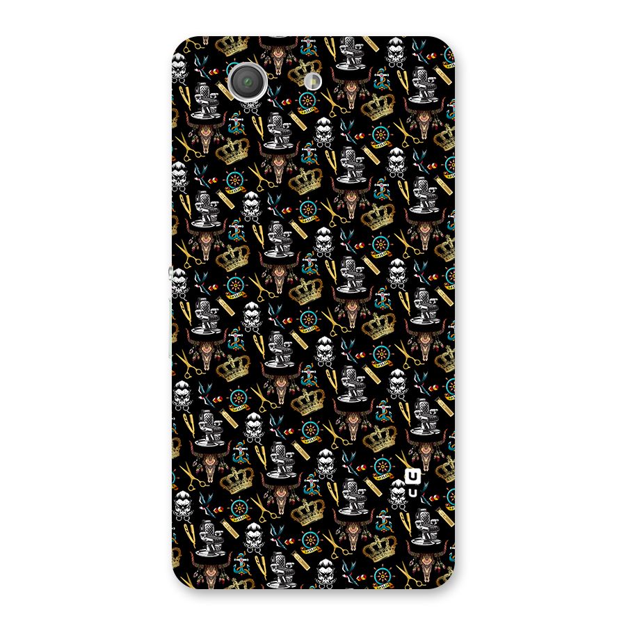 Cool Barber Pattern Back Case for Xperia Z3 Compact