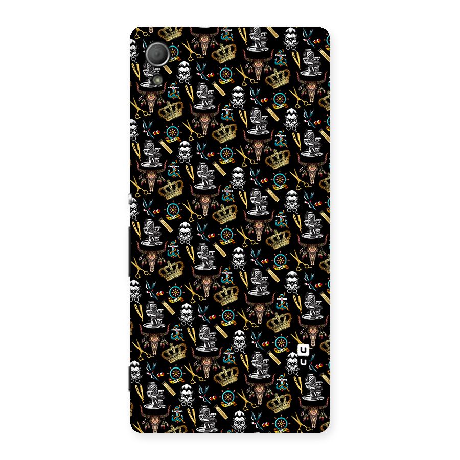 Cool Barber Pattern Back Case for Xperia Z3 Plus