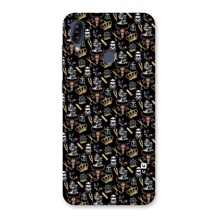 Cool Barber Pattern Back Case for Zenfone Max M2