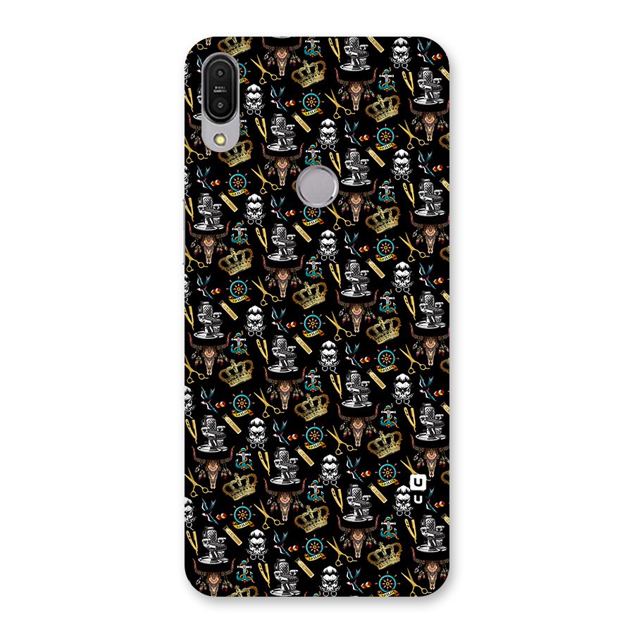 Cool Barber Pattern Back Case for Zenfone Max Pro M1