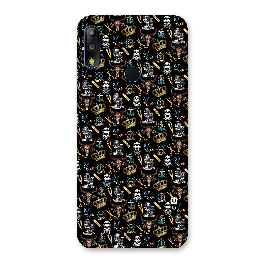 Cool Barber Pattern Back Case for Zenfone Max Pro M2