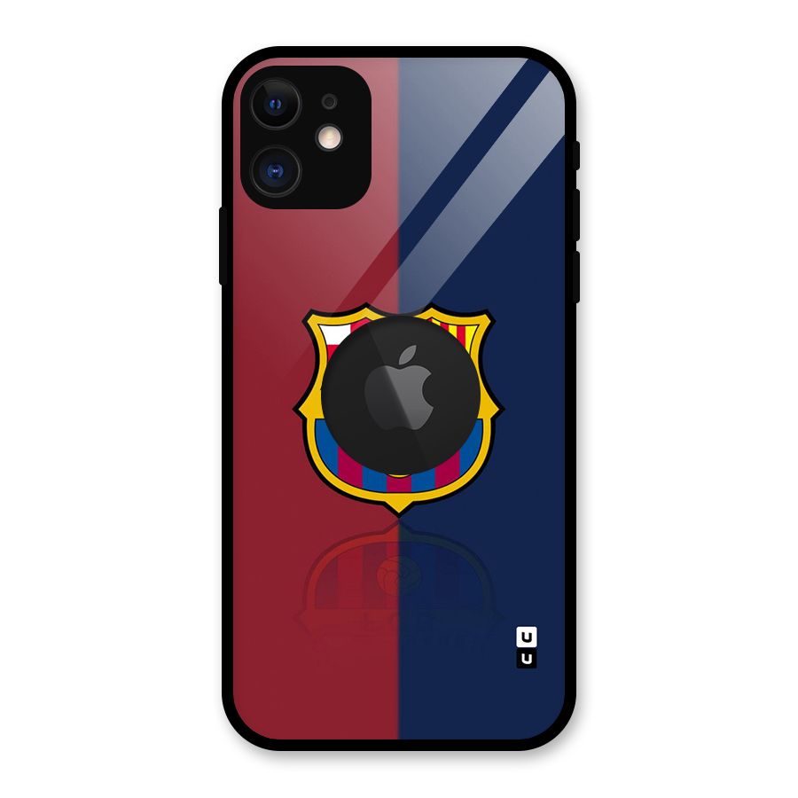 Cool Barcelona Glass Back Case for iPhone 11 Logo Cut