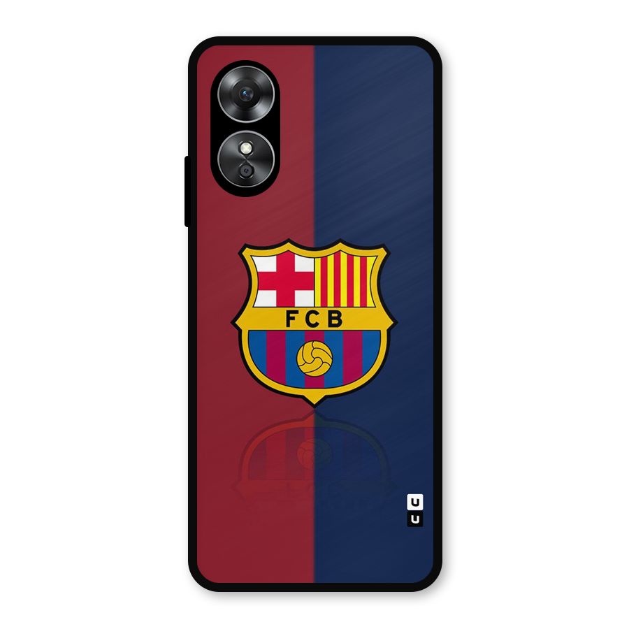 Cool Barcelona Metal Back Case for Oppo A17