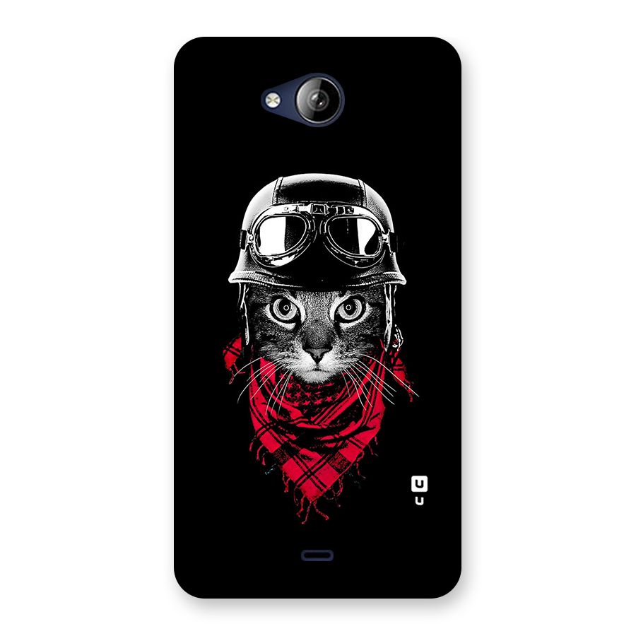 Cool Biker Cat Back Case for Canvas Play Q355