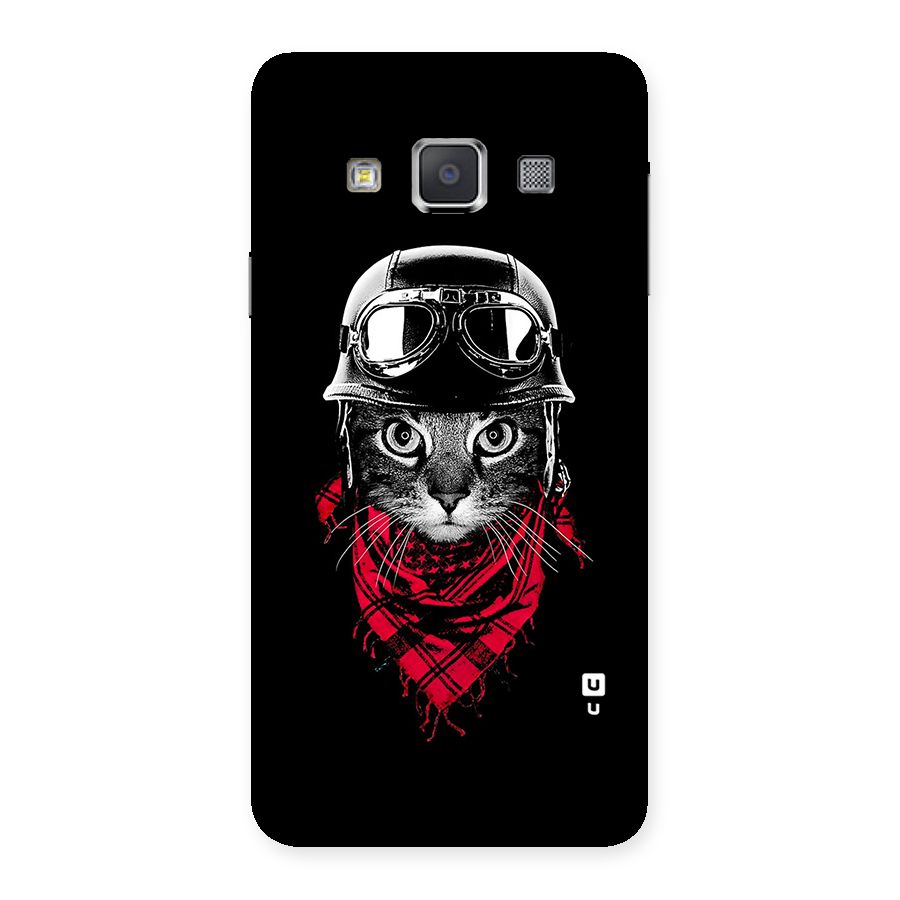 Cool Biker Cat Back Case for Galaxy A3