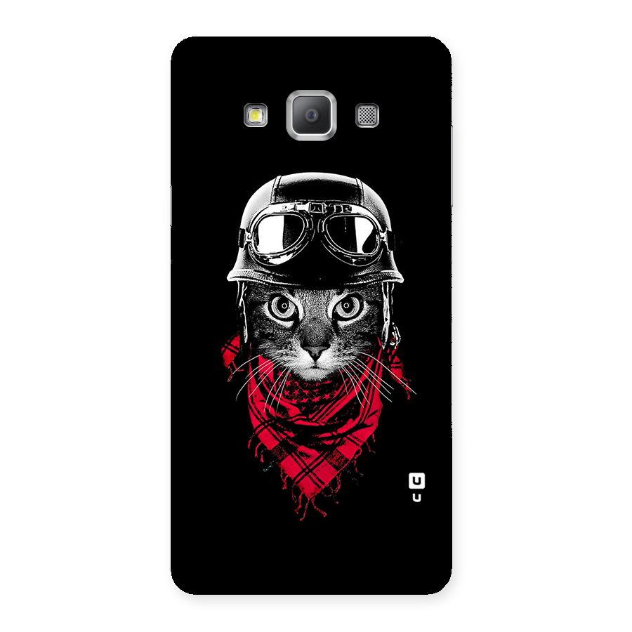 Cool Biker Cat Back Case for Galaxy A7
