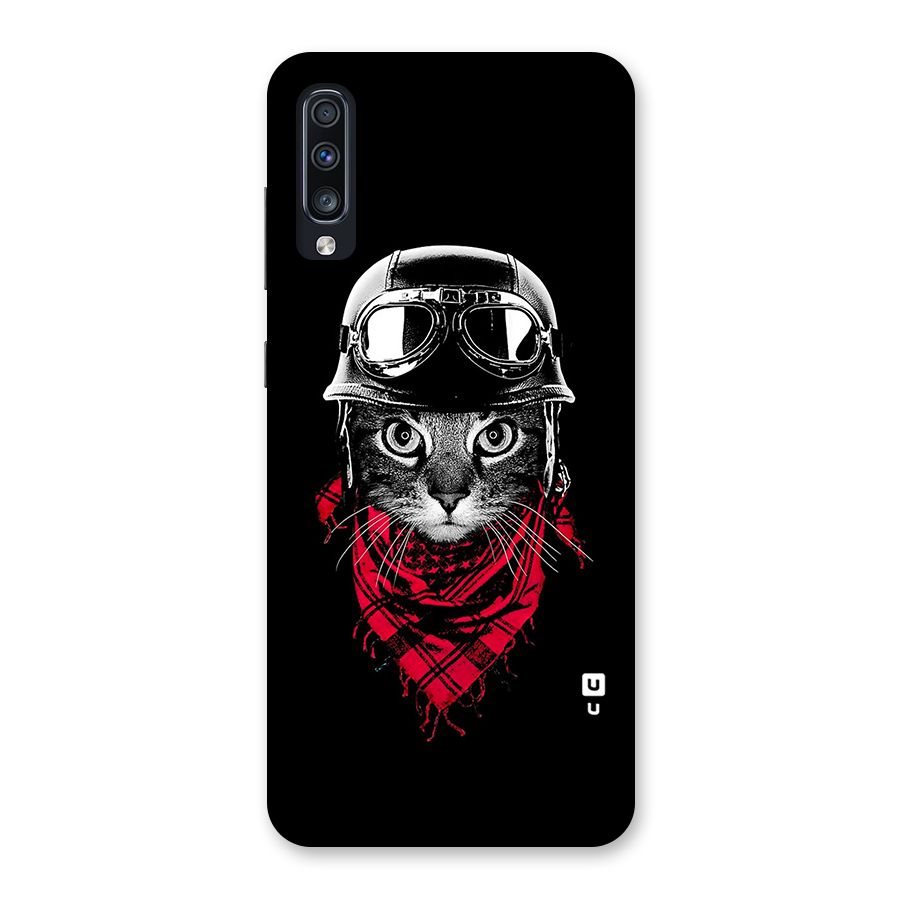 Cool Biker Cat Back Case for Galaxy A70