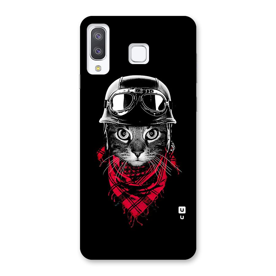 Cool Biker Cat Back Case for Galaxy A8 Star