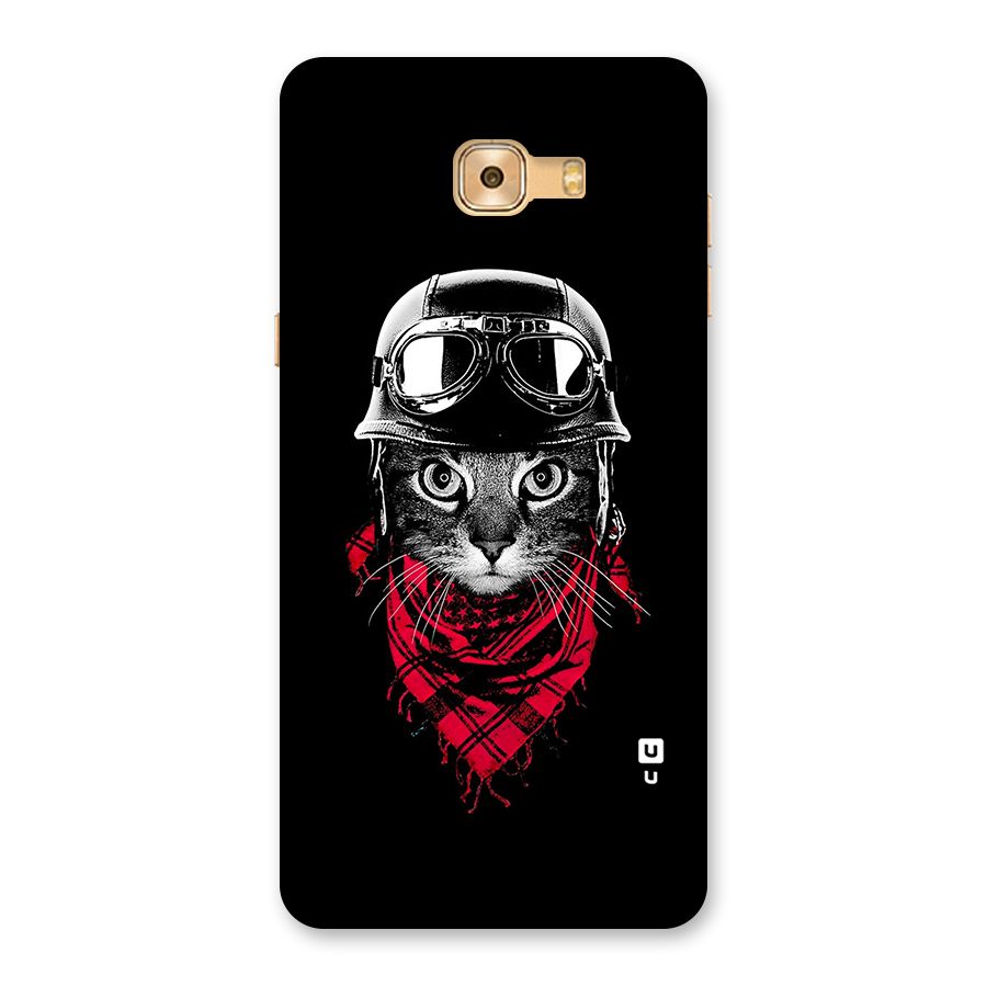 Cool Biker Cat Back Case for Galaxy C9 Pro