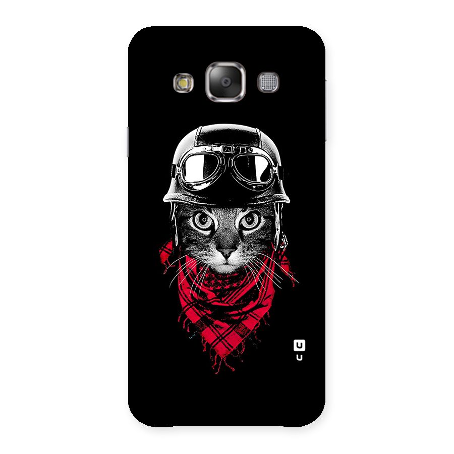 Cool Biker Cat Back Case for Galaxy E7