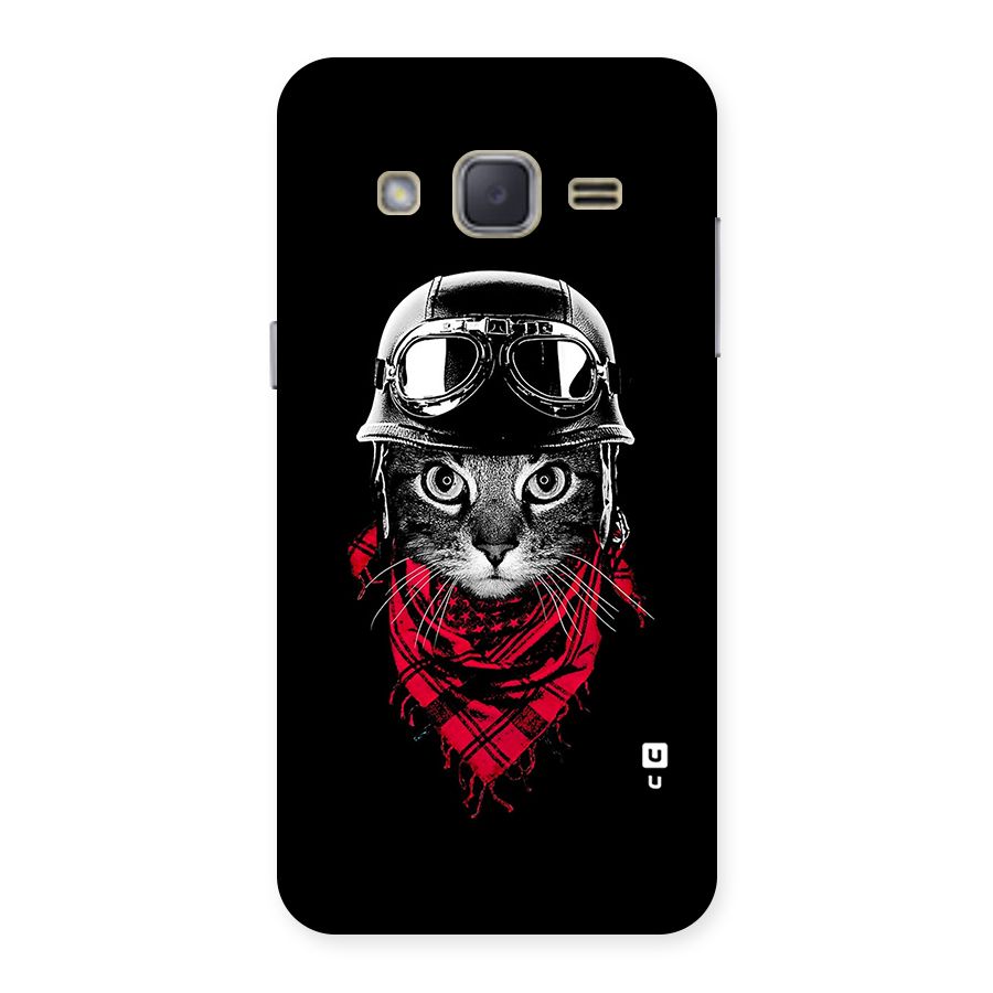 Cool Biker Cat Back Case for Galaxy J2