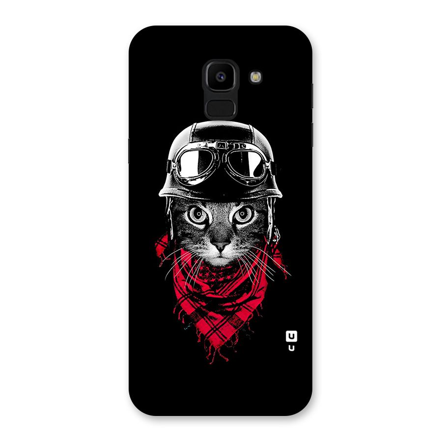 Cool Biker Cat Back Case for Galaxy J6