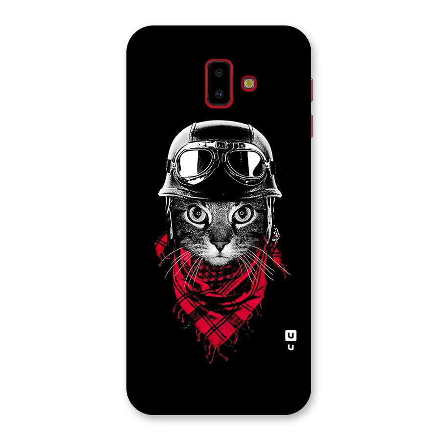 Cool Biker Cat Back Case for Galaxy J6 Plus