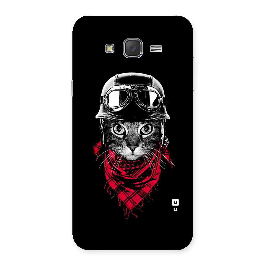 Cool Biker Cat Back Case for Galaxy J7