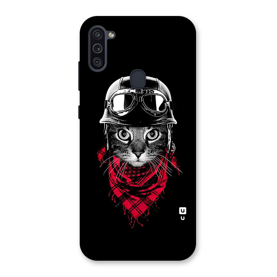 Cool Biker Cat Back Case for Galaxy M11