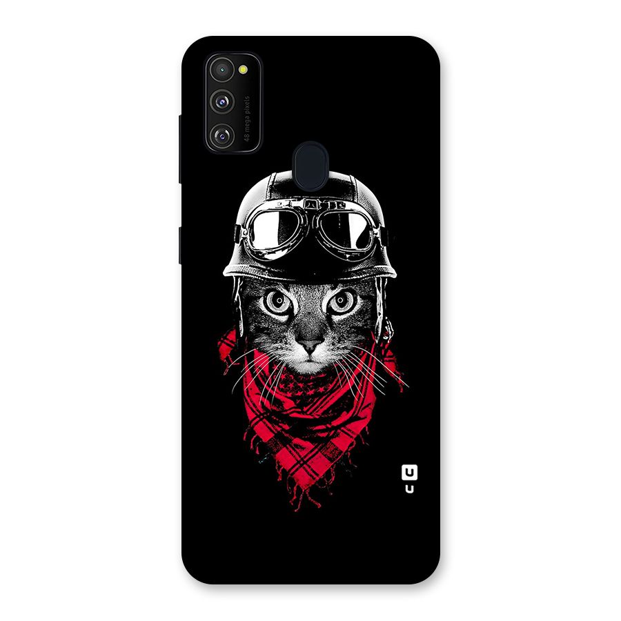 Cool Biker Cat Back Case for Galaxy M21