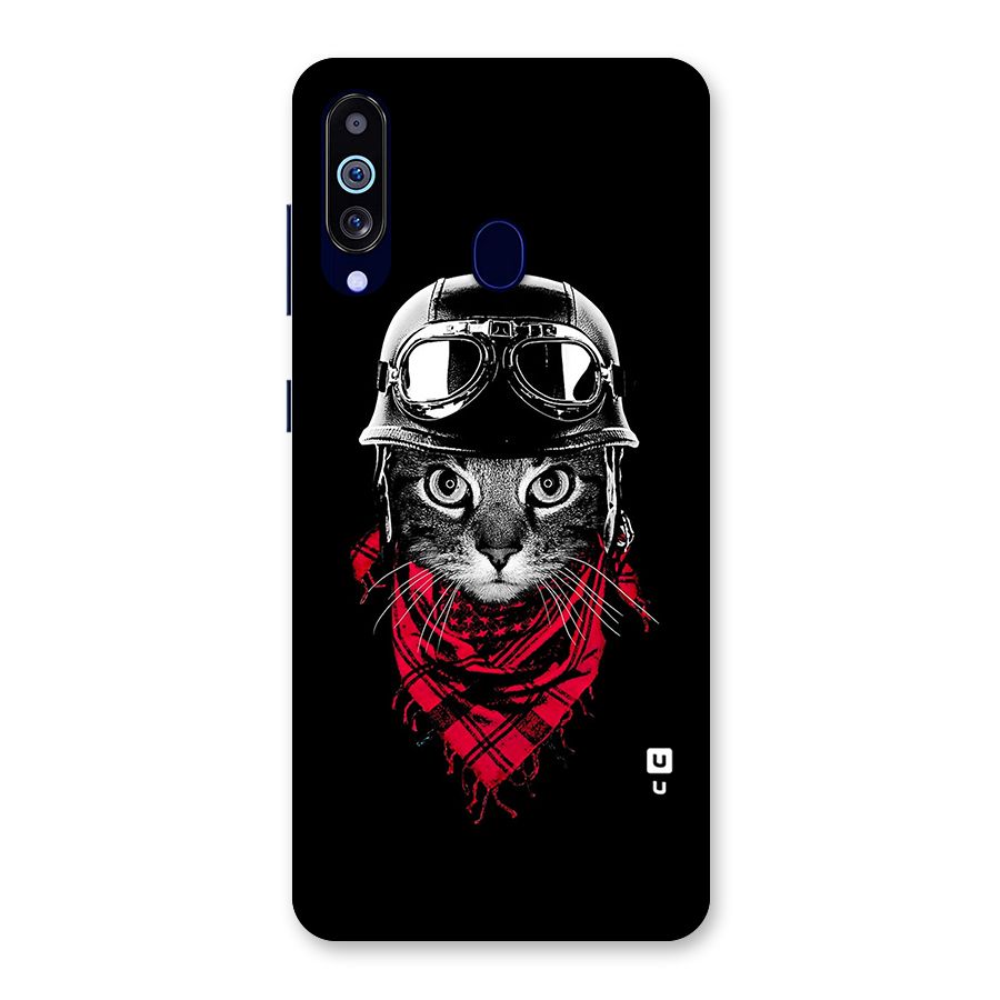 Cool Biker Cat Back Case for Galaxy M40