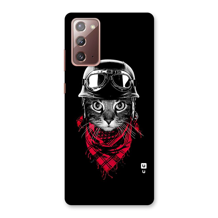 Cool Biker Cat Back Case for Galaxy Note 20