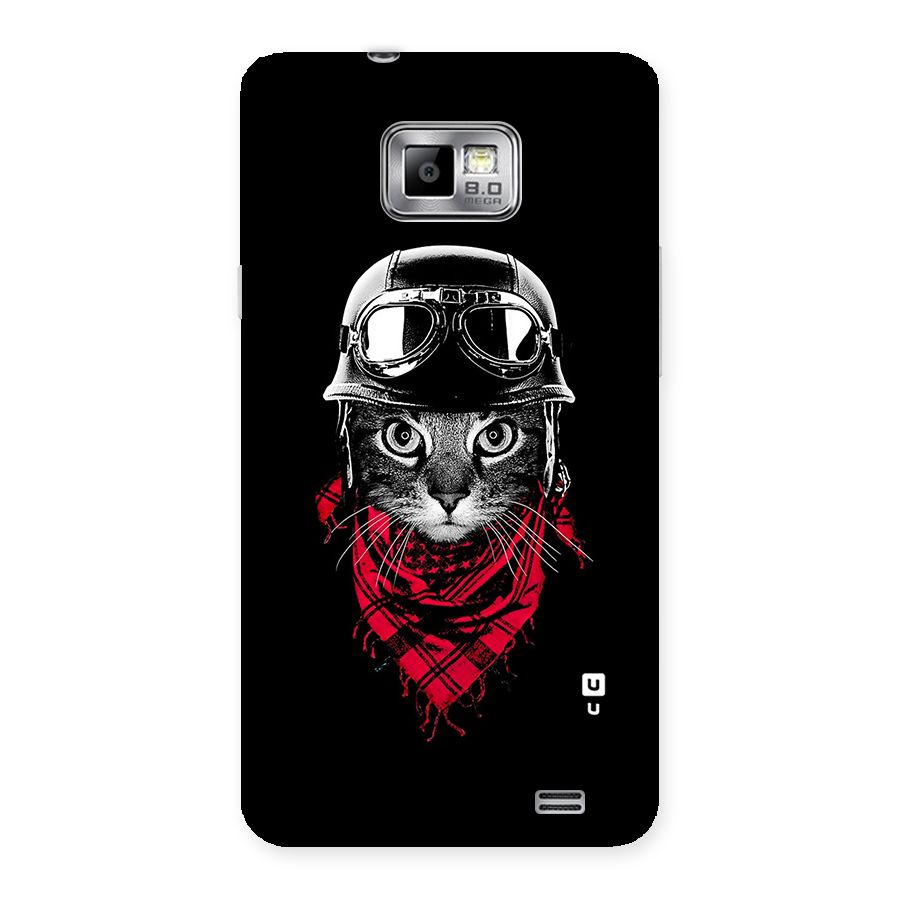Cool Biker Cat Back Case for Galaxy S2