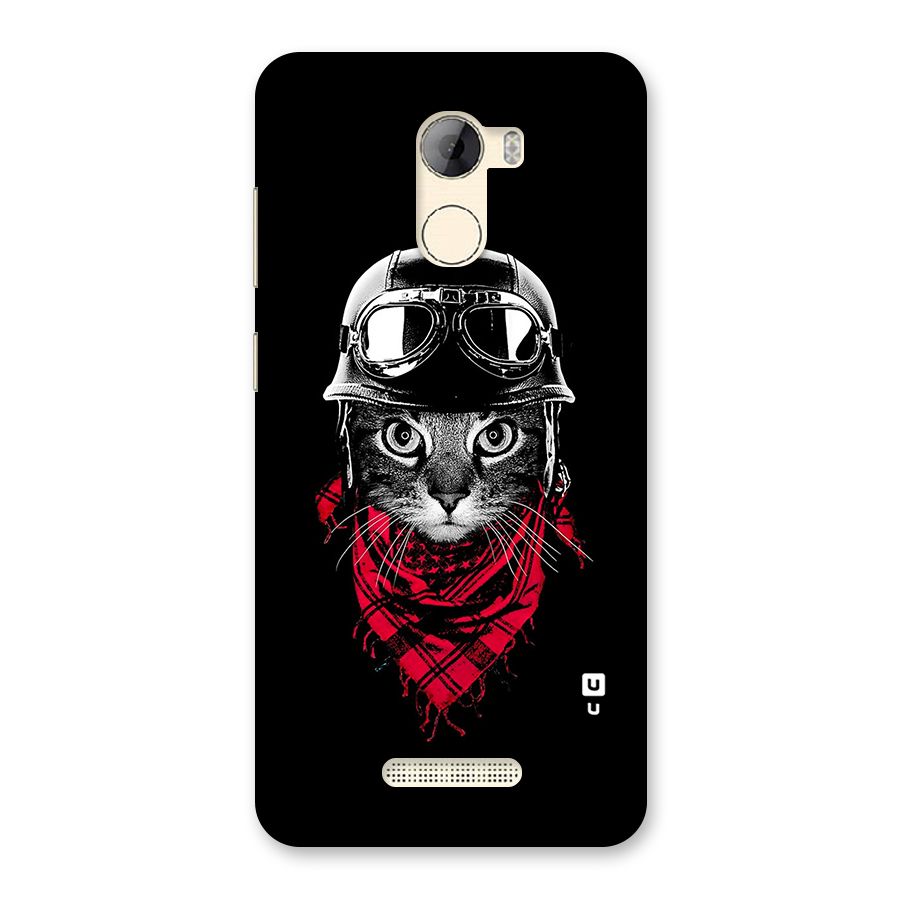 Cool Biker Cat Back Case for Gionee A1 LIte