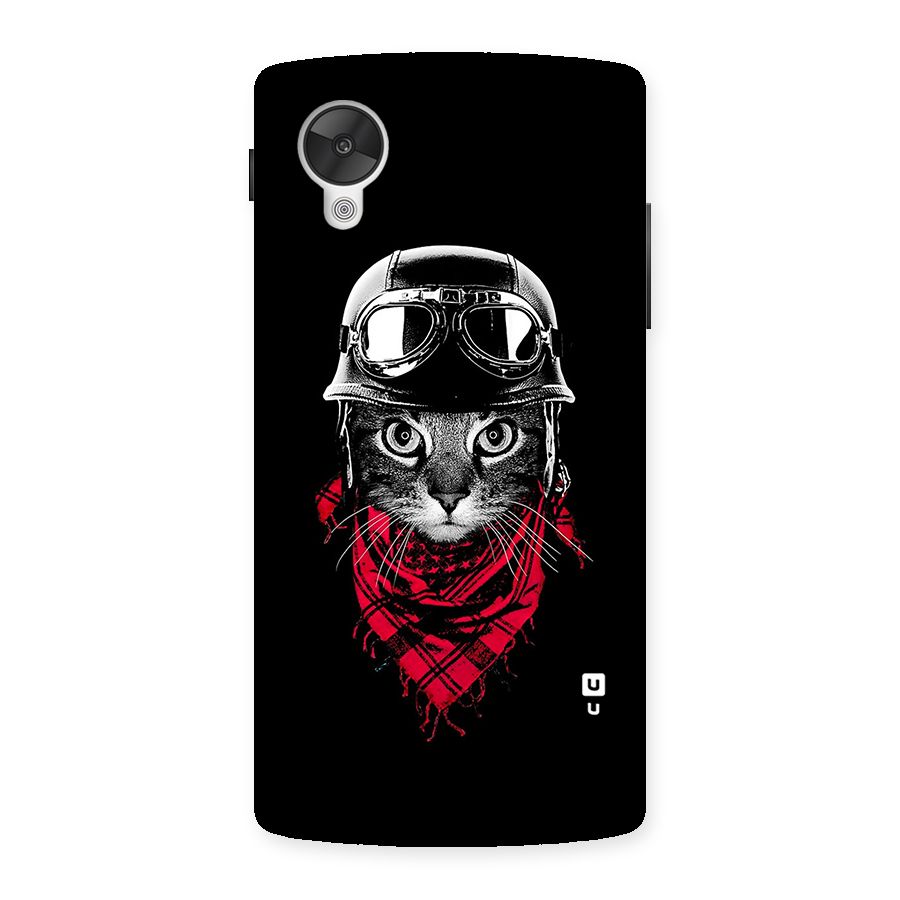Cool Biker Cat Back Case for Google Nexsus 5