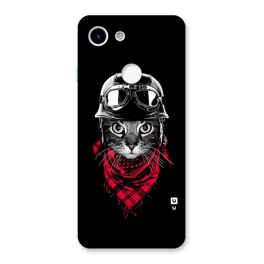 Cool Biker Cat Back Case for Google Pixel 3