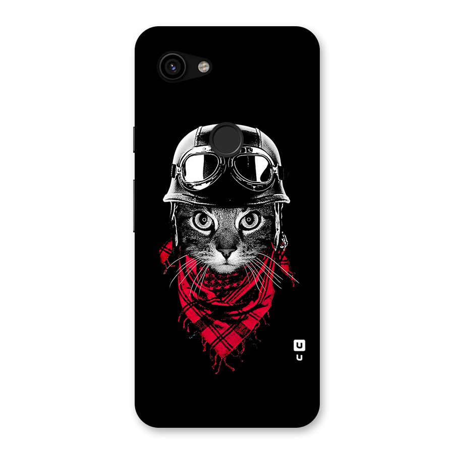 Cool Biker Cat Back Case for Google Pixel 3a