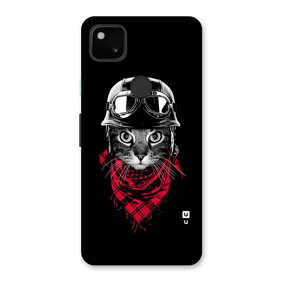 Cool Biker Cat Back Case for Google Pixel 4a