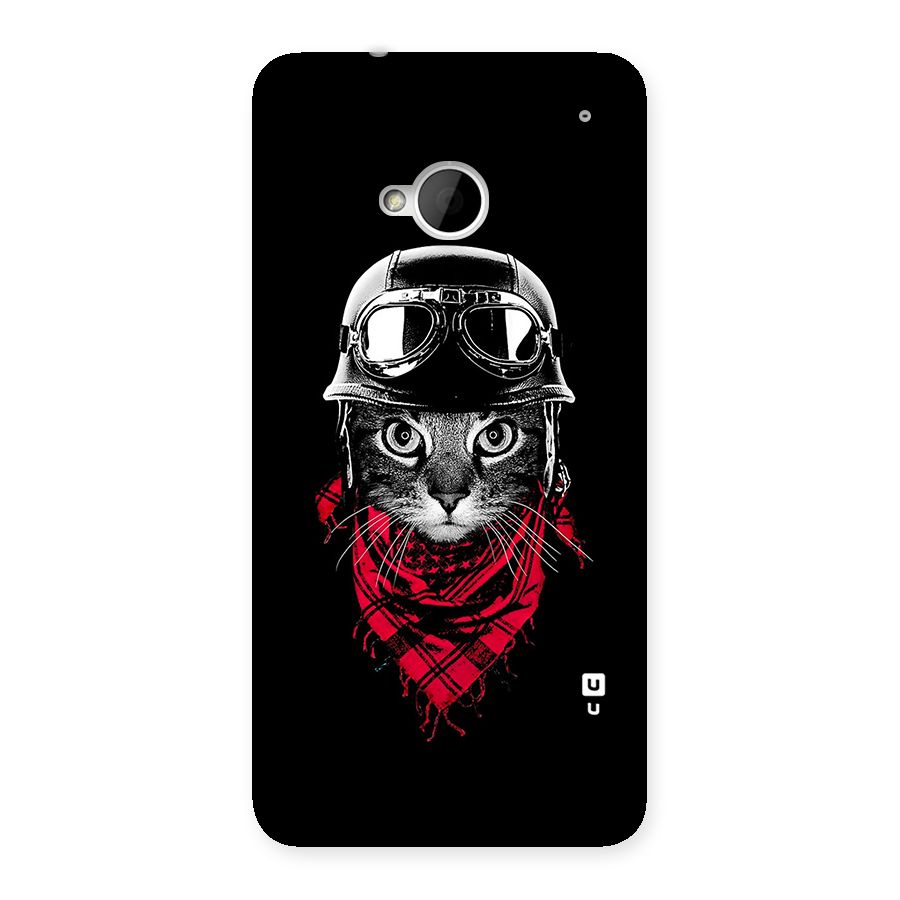 Cool Biker Cat Back Case for HTC One M7