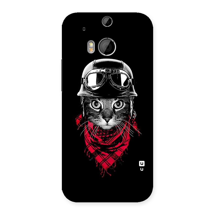Cool Biker Cat Back Case for HTC One M8