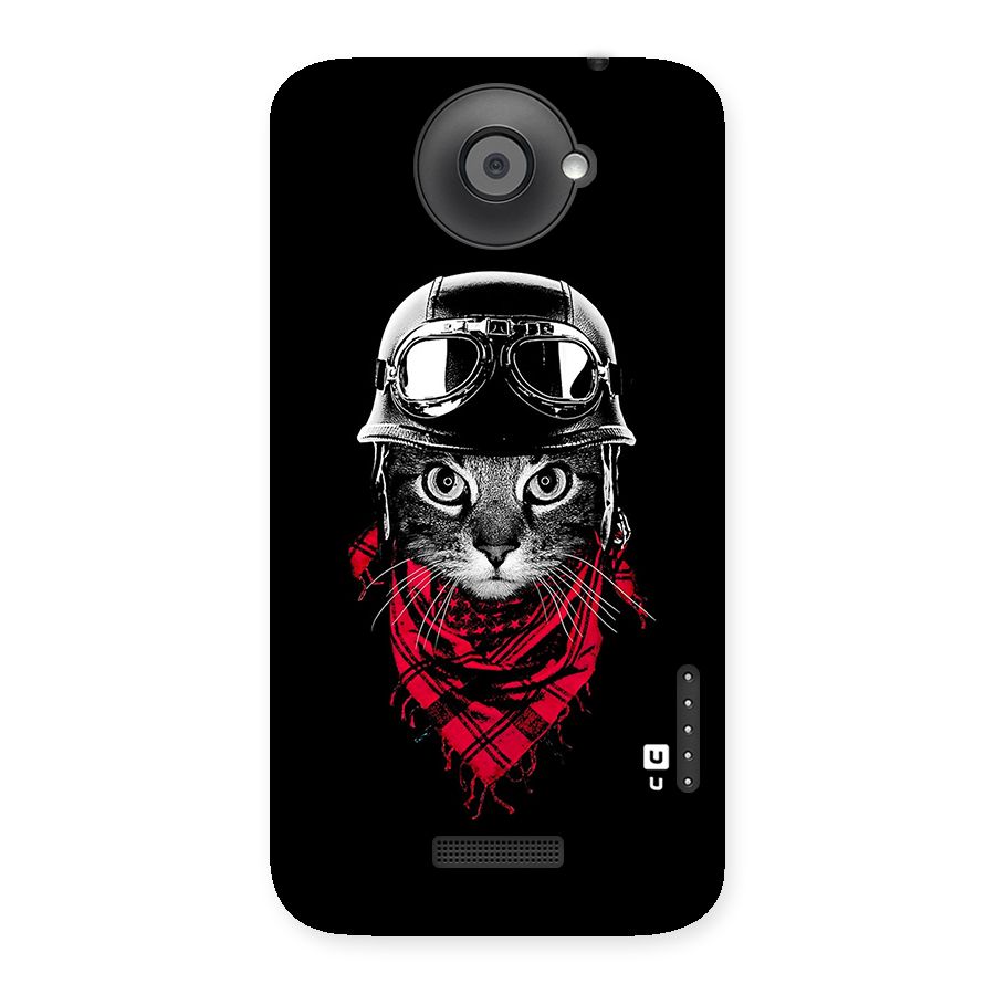 Cool Biker Cat Back Case for HTC One X