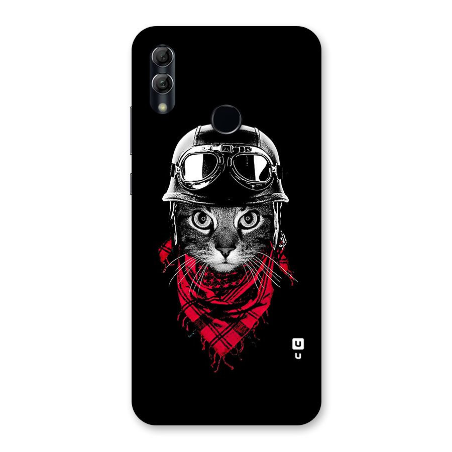 Cool Biker Cat Back Case for Honor 10 Lite