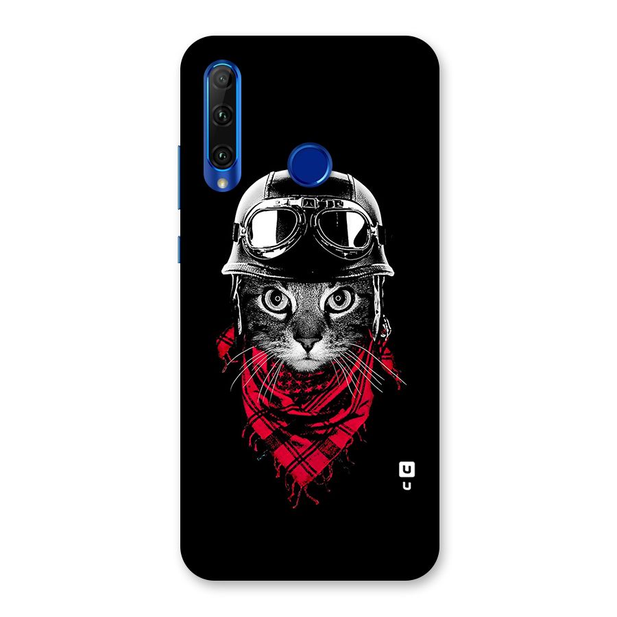 Cool Biker Cat Back Case for Honor 20i