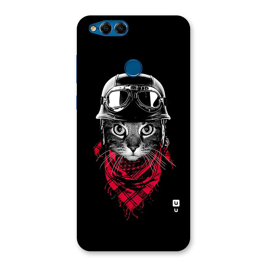Cool Biker Cat Back Case for Honor 7X