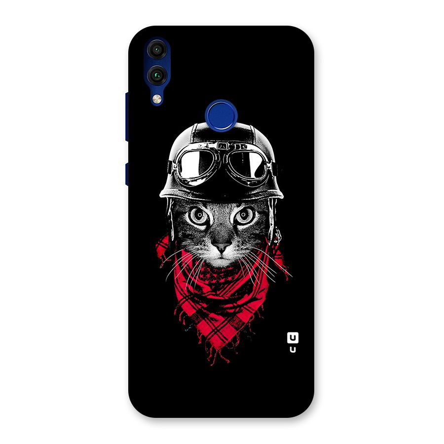 Cool Biker Cat Back Case for Honor 8C