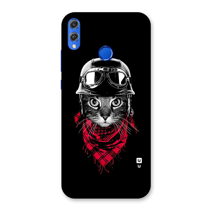 Cool Biker Cat Back Case for Honor 8X