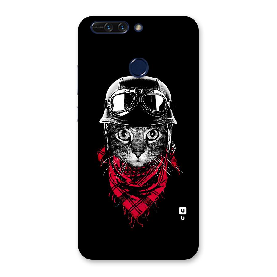 Cool Biker Cat Back Case for Honor 8 Pro