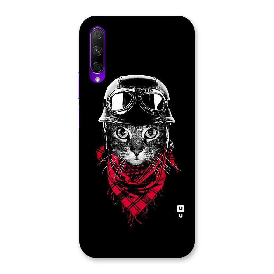 Cool Biker Cat Back Case for Honor 9X Pro